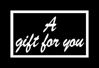 GCI-04 Gift Card Holder (Black with White "A Gift For You")