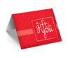GCI-31 Gift Card Holder (Red With Modern Stripes)