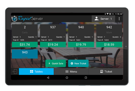 RapidServer Tables	