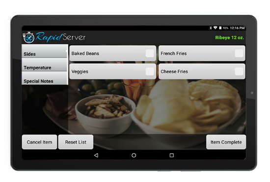 RapidServer Sidelist	