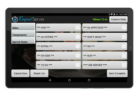 RapidServer Special Notes	