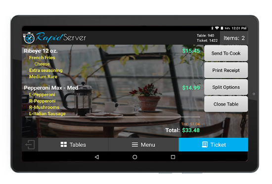 RapidServer Ticket	